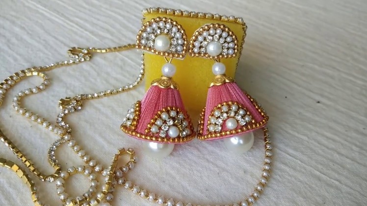 How to make Silk Thread Designer Jhumka Earring