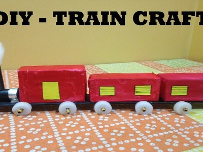 How to make train at home using waste soap, tooth paste boxes & newspaper