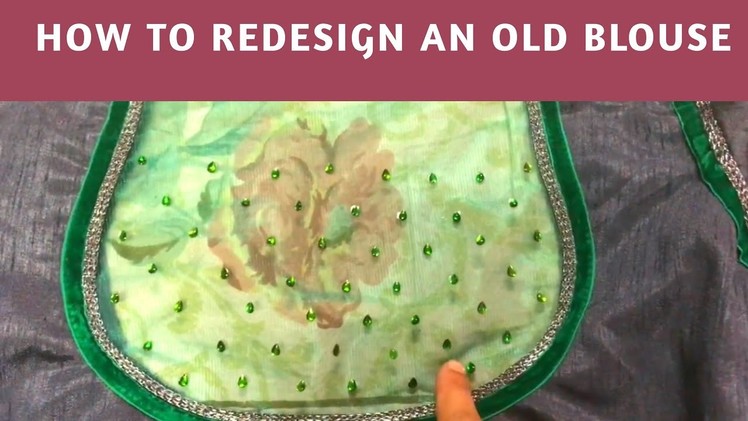 How To Stitch A Torn Out Blouse? | Redesign An Old Blouse