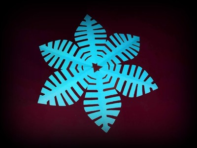 Kirigami Flower Tutorial || Snowflake Paper Cutting || Art Of Learning ||