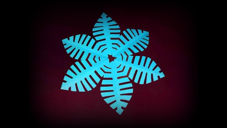 Kirigami Flower Tutorial || Snowflake Paper Cutting || Art Of Learning ||