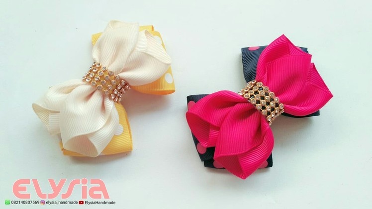 Laço Cruzado Ruffle ???? Ribbon Bow ???? DIY by Elysia Handmade