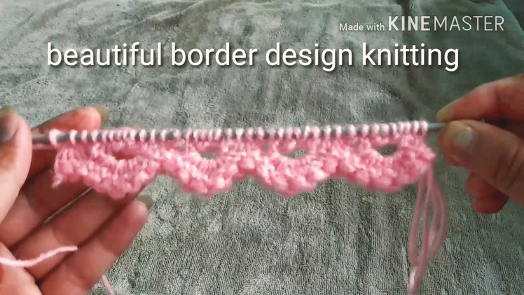 Latest Designer border knitting.new  zig zag border knitting .