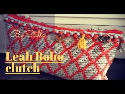 Leah Boho Chunky bag | clutch .Tapestry Crochet technique , new style 2018  By Stella