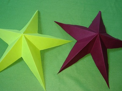 Making a Star using Paper | How Make Simple Star Paper Crafts