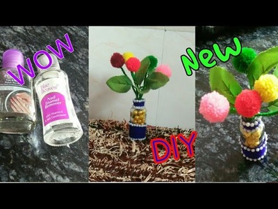 New DIY : Empty nail polish bottle reuse idea! Beautiful flower vase! Best out of waste reuse craft!