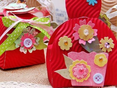 Origami Corrugated Cardboard Boxes for Evening Gift for Baby Scrapbooking Paper Box making  Kit