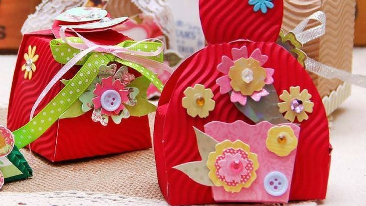 Origami Corrugated Cardboard Boxes for Evening Gift for Baby Scrapbooking Paper Box making  Kit