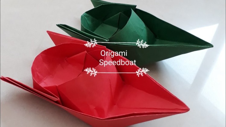 Origami Paper SpeedBoat. how to make a cool paper speed boat?Paper speed Boat that floats on water.
