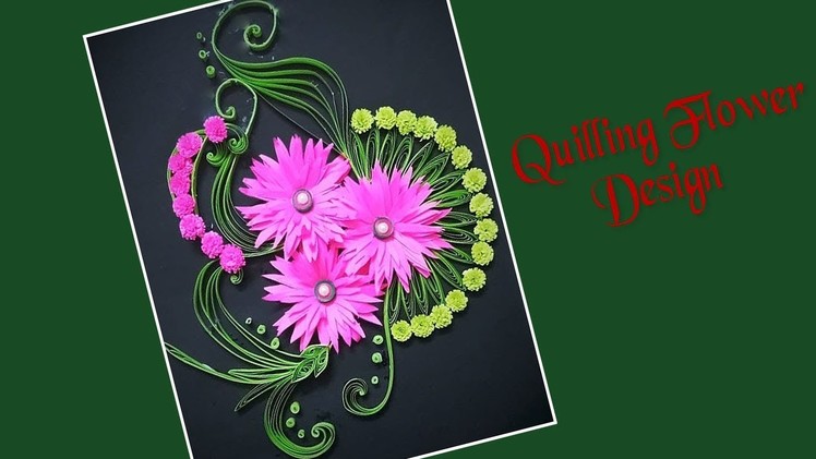 Paper Art | Quilling Flower Vase | Quilling  Greeting Card | Quill Design | Siri art&Craft |