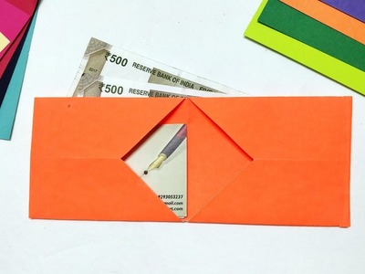 Paper Wallet - How to make Origami Wallet for kids, Step by Step & easy Origami art for kids