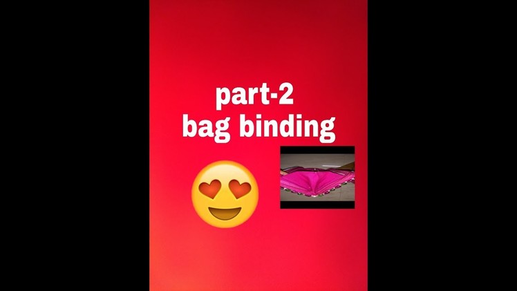 Part-2 .how to make new design beads bag binding made by Arpita Creation ????????????????????????????????????
