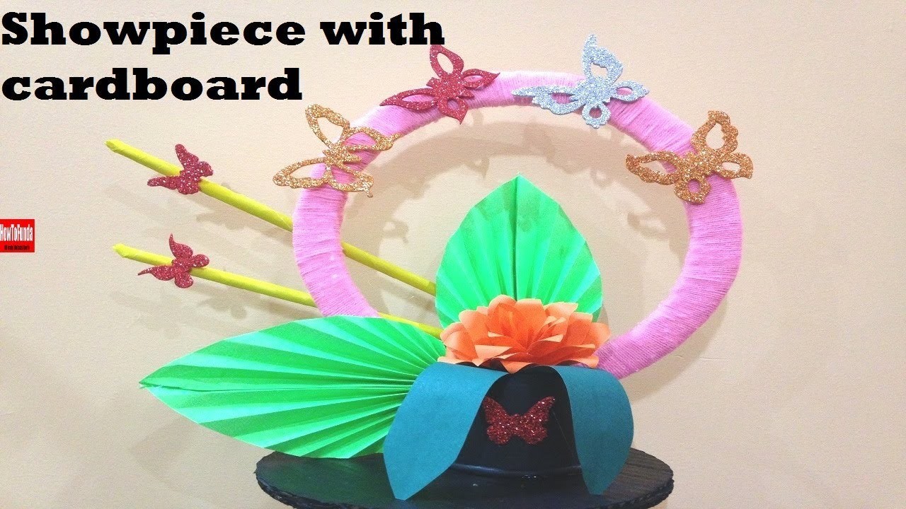 Teachers day gift | how to make beautiful circle shaped showpiece from cardboard | best out of waste