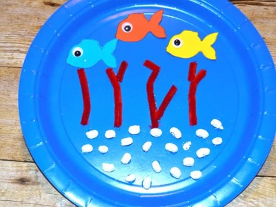 Toddler Tuesday l Paper Plate Fish Bowl