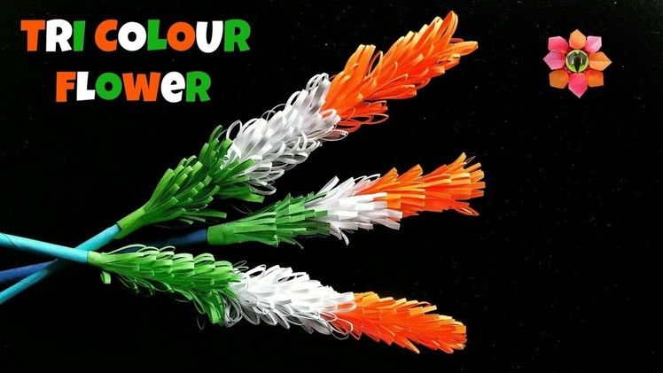 Tri Colour Flower for Independence Day | Republic Day - DIY Tutorial - 78