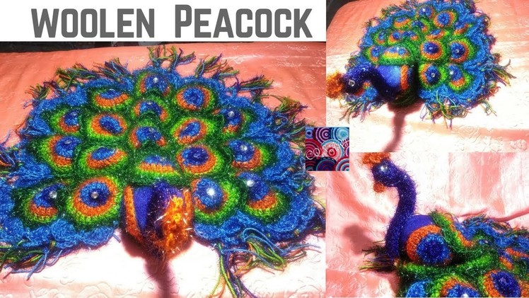 Woolen peacock || DIY Woolen Mor part-3