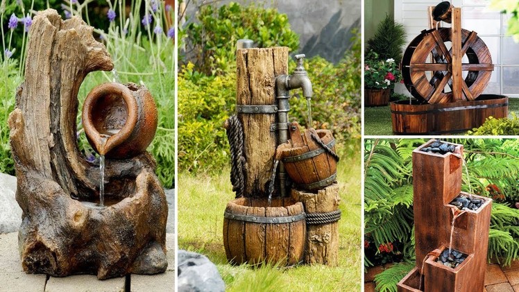 100 Amazing Wooden Fountains You Need To See | DIY Garden Ideas