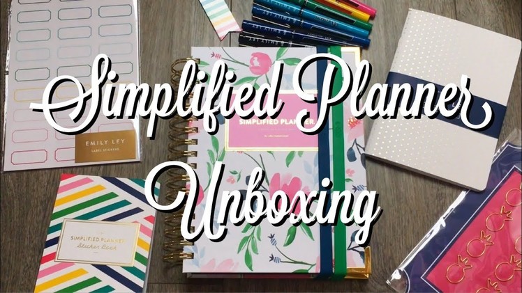 2018-19 Simplified Planner Unboxing