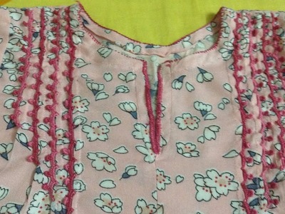 38-Hand Embroidery| Brazilian Embroidery  for baby dress part -1