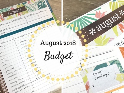 August 2018 Budget | Erin Condren NEW Deluxe Monthly Planner |