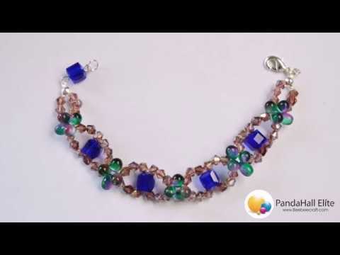 Beebeecraft tutorials on glass beads bracelet