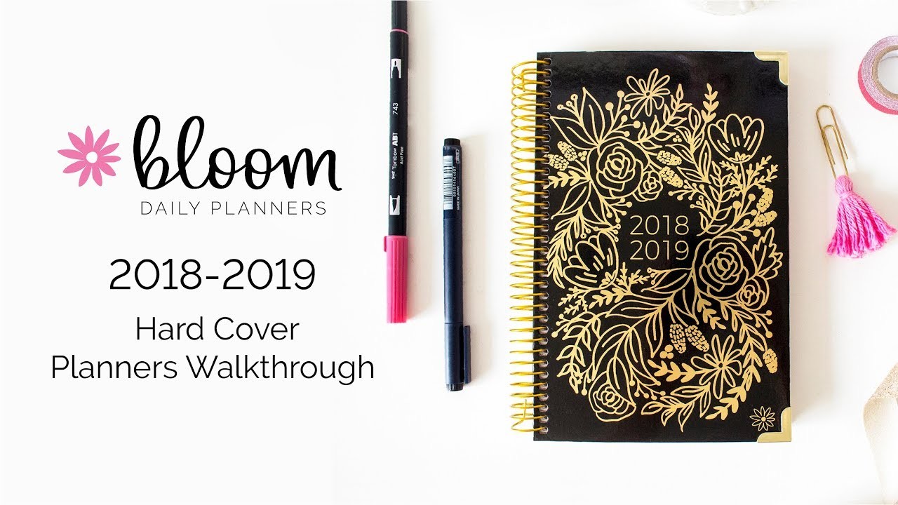 Bloom daily planners® 2018-2019 Hard Cover Academic Year Daily Planner ...