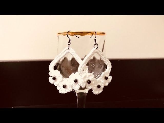 Crochet Earrings With Flowers | Truc Nguyen Handmade.