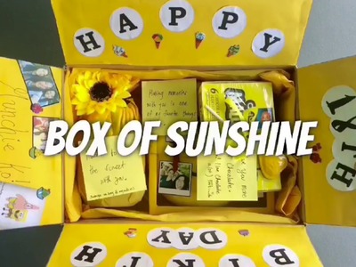 DIY Birthday Package for your BFF ~ A Little Box Of Sunshine ????