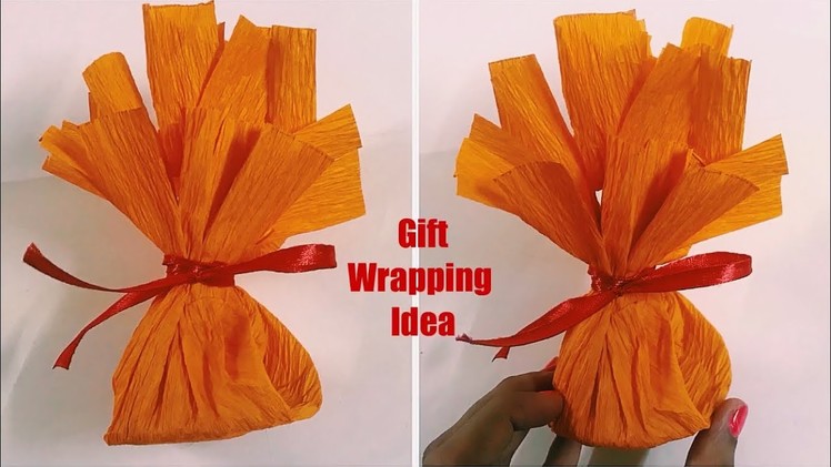DIY Gift Wrapping Idea using bangle (step by step)