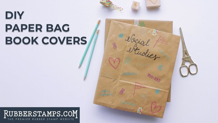 DIY Paper Bag Book Covers