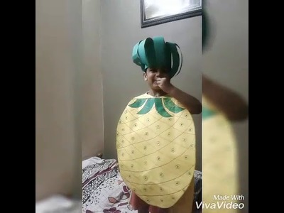 DIY pineapple costume for kids