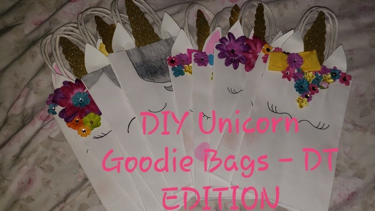 DIY Unicorn Birthday Goodie Bags -DT Edition