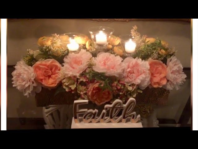 Elegance On A Budget! Centerpieces.Floral Arrangement Free DIY Cardboard Container: With Faithlyn