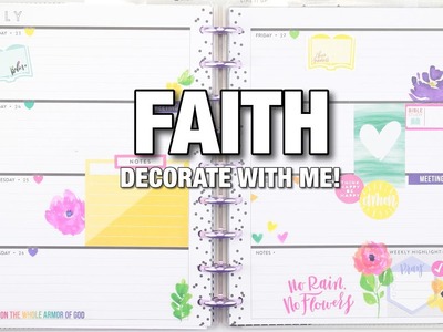 FAITH Plan With Me! Classic Happy Planner | July 23 - 29th At Home With Quita