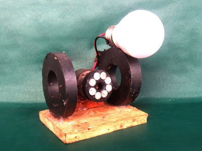 Free energy electricity light bulbs generator - DIY science projects at school