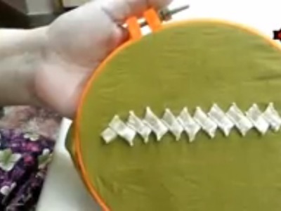 Gota embroidery-how to make zig zag lace with gota ribbon tutorial in urdu