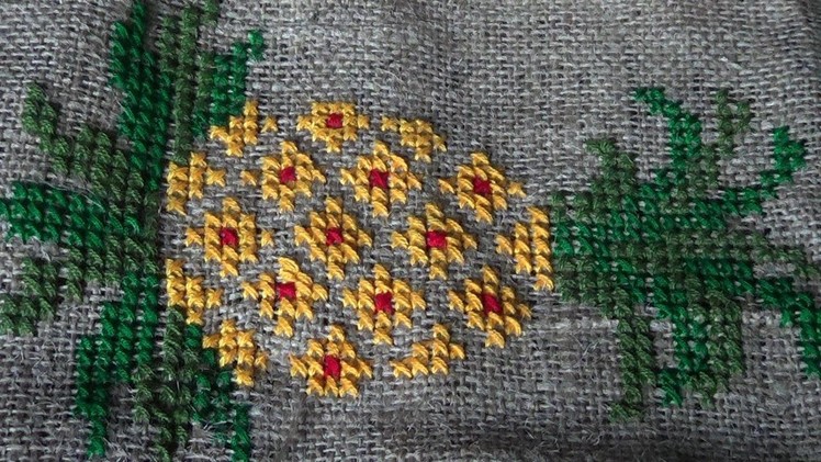 Hand Embroidery Work: Cross Stitch Embroidery