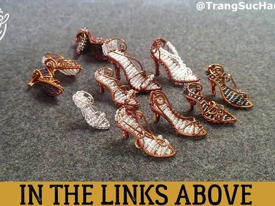 Handmade Miniature Cinderella Shoe Using Copper (The Art of Wire Bending)