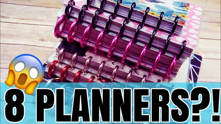 HOW I'M USING 8 PLANNERS | JULY 2018 HAPPY PLANNER LINE UP