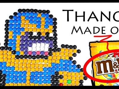 How to Draw Thanos Infinity War - Pixel Art with M&Ms