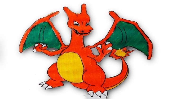 How to Draw The Pokemon Charizard.Step by step(easy draw)