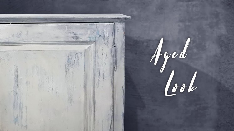 How to get that aged look with thinning shades and light runny paint - Chalk paint