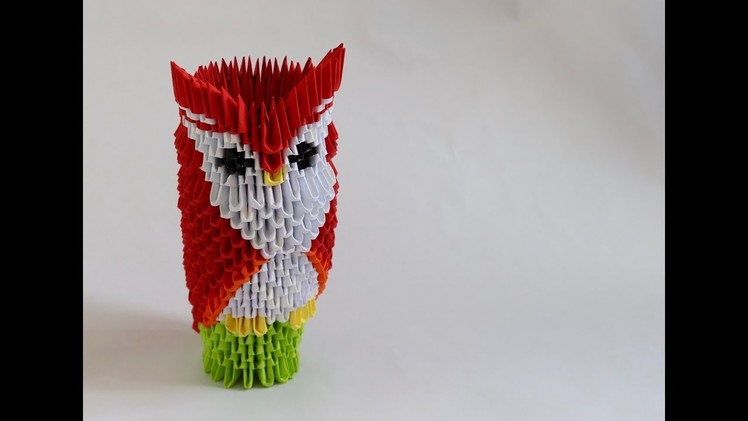 How to make a 3D origami owl