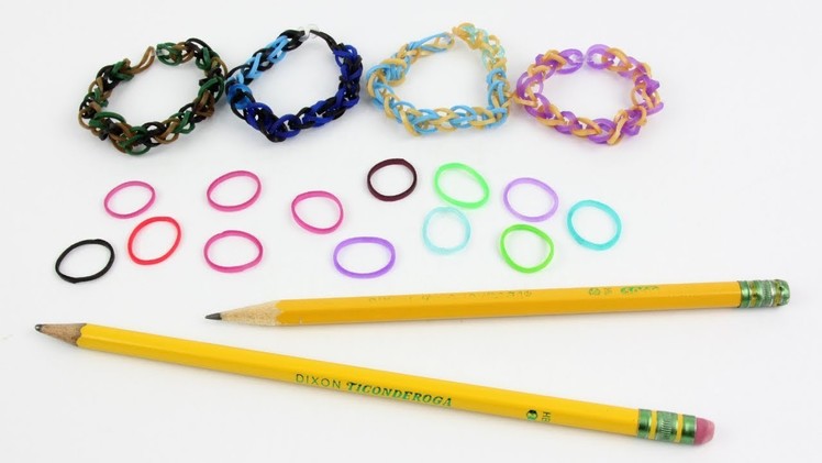 How to Make AWESOME Rainbow Loom Bands with 2 Pencils ✏️✏️