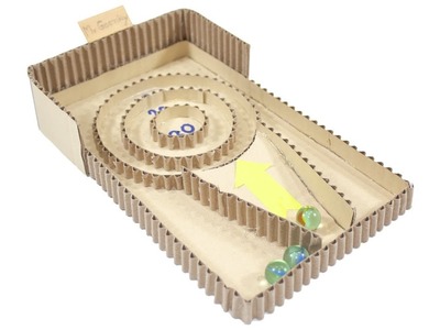 How to make cardboard games - DIY marble board game