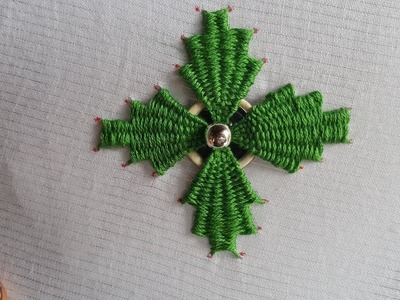 How to make kadai kamal hand embroidery kurta design flower hand work