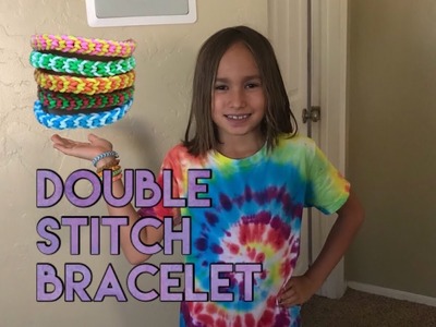 How to make the rainbow loom double stitch bracelet