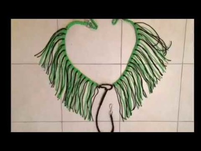 Learn how to make a Para-cord, Fringe Breast Collar