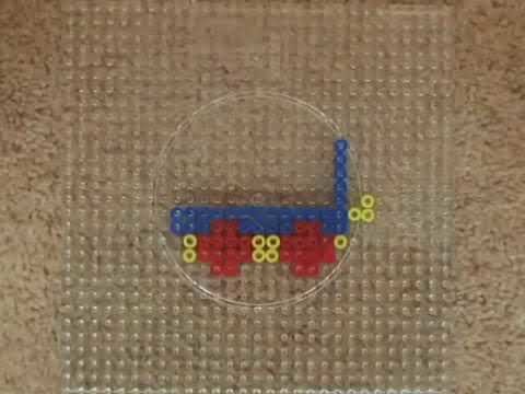 Making Baby Mozart Country Train Carriage 1 Out Of Hama Beads