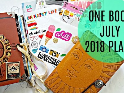 #OneBookJuly2018 My Crazy Sticker Project & June.July Planner Flip